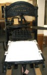 Printing press from Legend City Print Shop